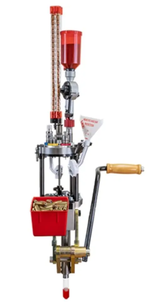 Sada progresivního lisu Lee Ultimate Turret Press pro přebíjení nábojů ráže .38 Special. Modernizovaný celoocelový model lisu Lee Classic Turret je vybaven nástrojovou hlavou s 5 pozicemi pro matrice.